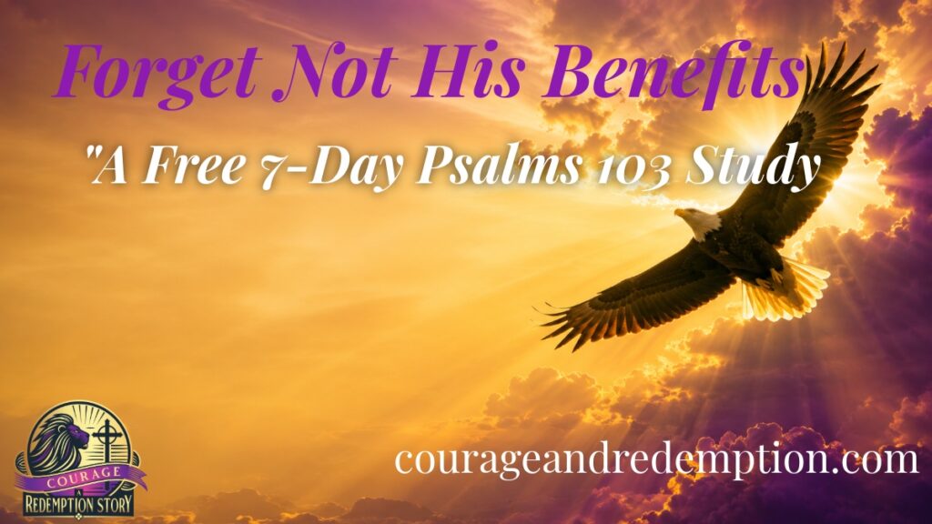 Psalm 103 Bible study — eagle soaring toward sunlight